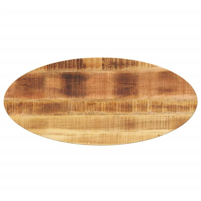 Dessus de table 110x50x3,8 cm ovale bois massif de manguier Vidaxl