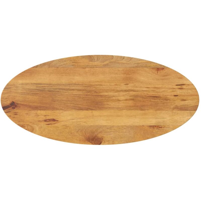 Dessus de table 100x40x2,5 cm ovale bois massif de manguier Vidaxl