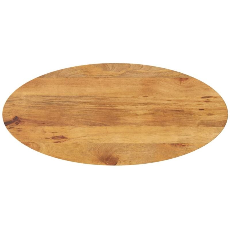 Dessus de table 140x50x2,5 cm ovale bois massif de manguier Vidaxl
