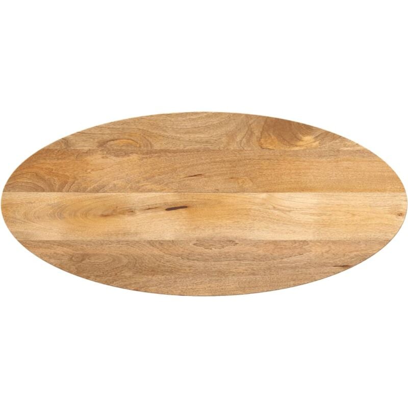 Dessus de table 140x50x2,5 cm ovale bois massif de manguier Vidaxl
