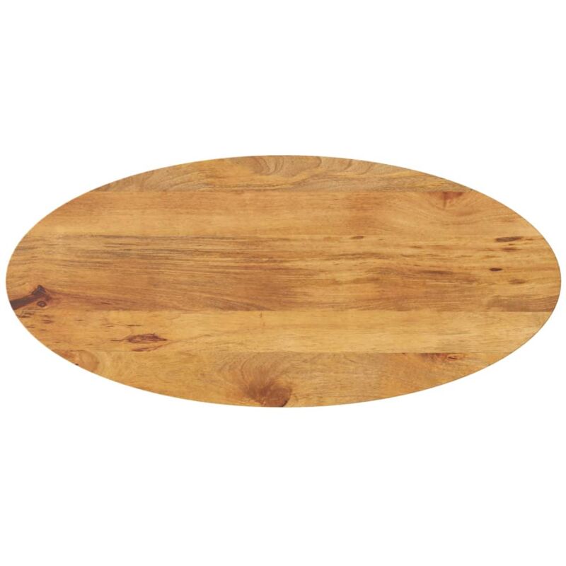 Dessus de table 90x40x2,5 cm ovale bois massif de manguier Vidaxl