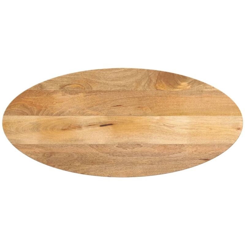 Dessus de table 140x50x3,8 cm ovale bois massif de manguier Vidaxl