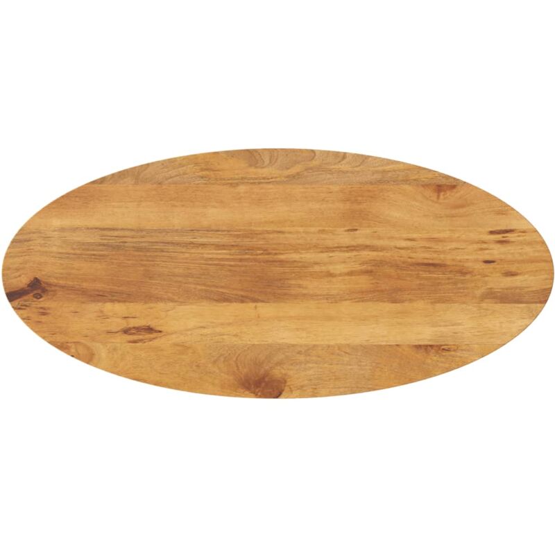 Dessus de table 120x50x3,8 cm ovale bois massif de manguier Vidaxl