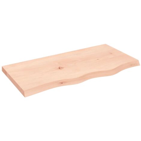 Dessus de table 80x40x4 bois de chêne massif non traité