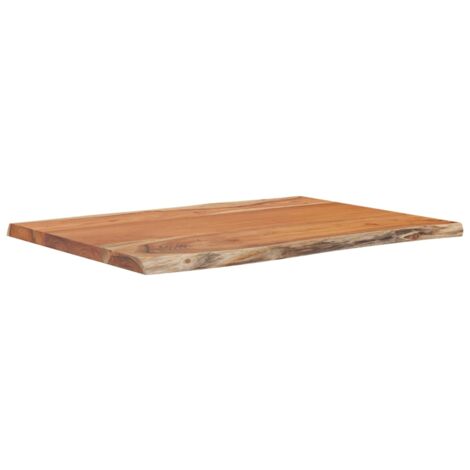 Dessus de table 80x60x2,5 rectangulaire bois massif acacia