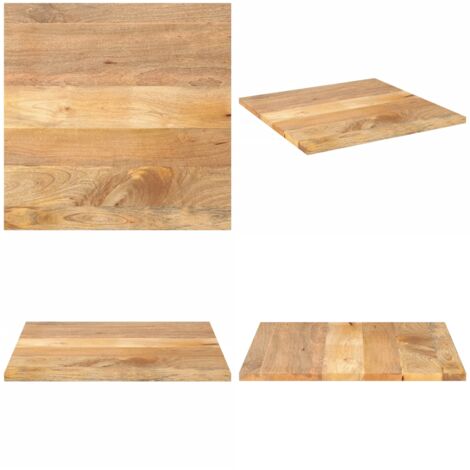 Dessus de table 80x80x2,5 cm carré bois massif de manguier - Bois de manguier - Bois massif