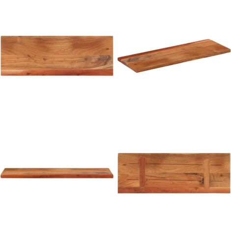 Dessus de table 90x30x3,8 cm rectangulaire bois massif d'acacia - Bois d'acacia - Table de bar