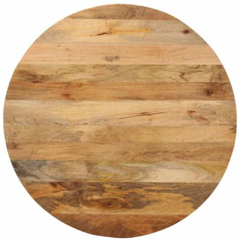 Dessus de table Ø 90x3,8 cm rond bois de manguier massif vidaXL