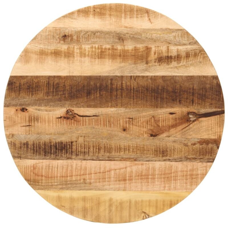 Vidaxl - Dessus de table ø 80x2,5 cm rond bois massif de manguier brut