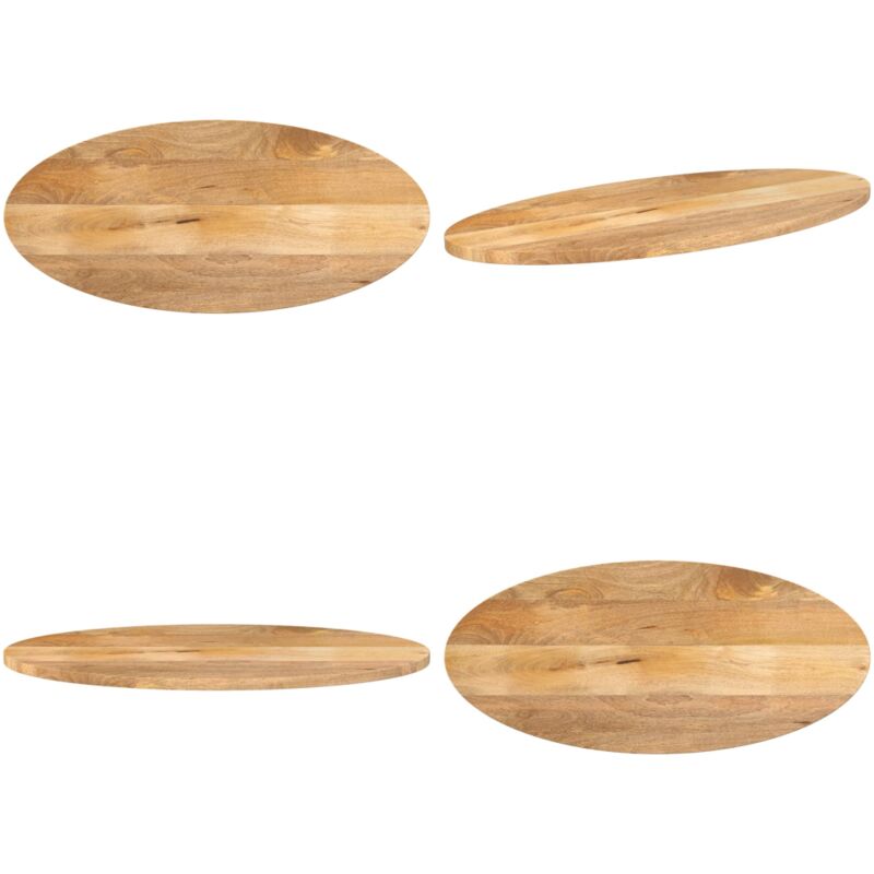 Dessus de table 90x40x2,5 cm ovale bois massif de manguier - Dessus De Table - Table Ronde - Table Oval - Bois Massif - Manguier - Home & Living