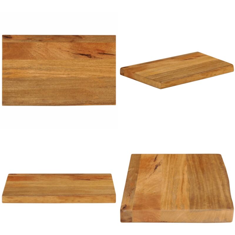 Dessus de table à bord vivant 50x40x2,5 cm bois massif manguier - Dessus De Table - Table Basse - Plateau De Table - Bois Massif - Manguier - Home &