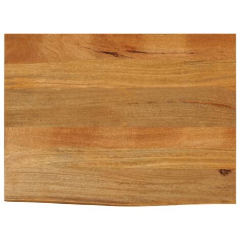 Dessus de table à bord vivant-Plateau de Table de Remplacement 70x60x2,5 cm bois massif manguier 609421