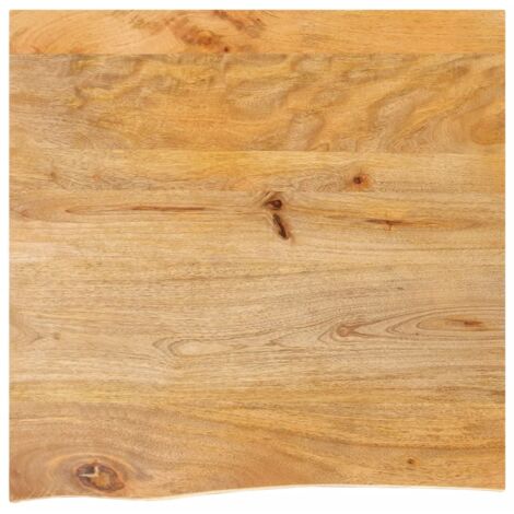 Dessus de table à bord vivant-Plateau de Table de Remplacement 80x80x3,8 cm bois massif manguier 979327