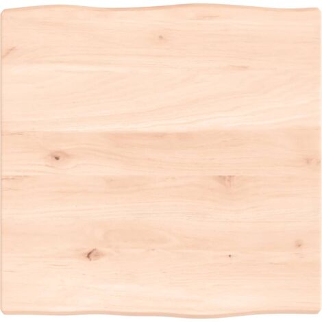 Dessus de table bois chêne massif non traité bordure assortie