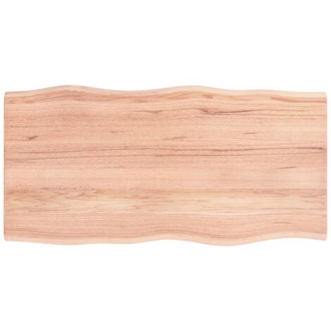 Dessus de table bois chêne massif traité bordure assortie