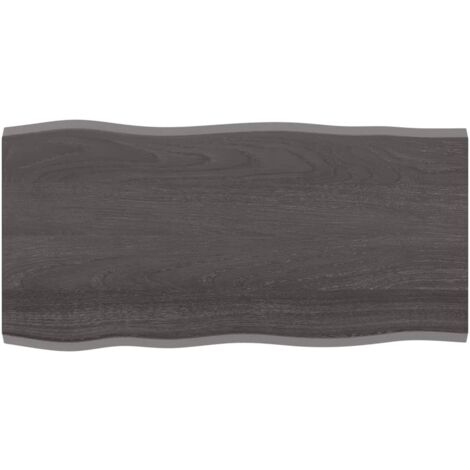 Dessus de table bois chêne massif traité bordure assortie