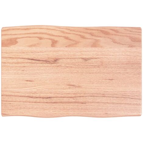Dessus de table bois chêne massif traité bordure assortie