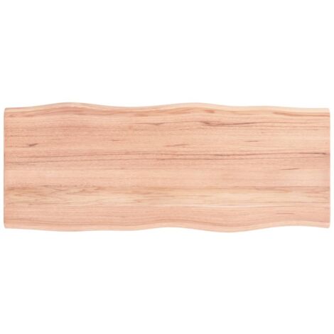 Dessus de table bois chêne massif traité bordure assortie