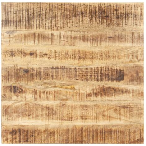 Dessus de table Bois de manguier solide 15-16 mm 70x70 cm
