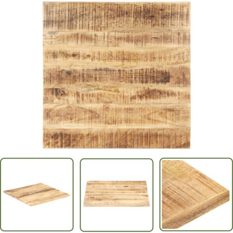 Dessus de table Bois de manguier solide 25-27 mm 70x70 cm