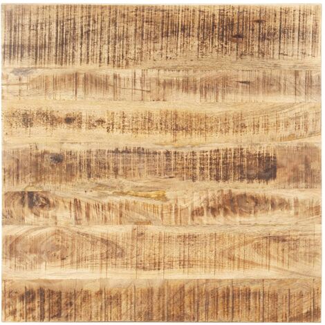 Dessus de table Bois de manguier solide 25-27 mm 80x80 cm