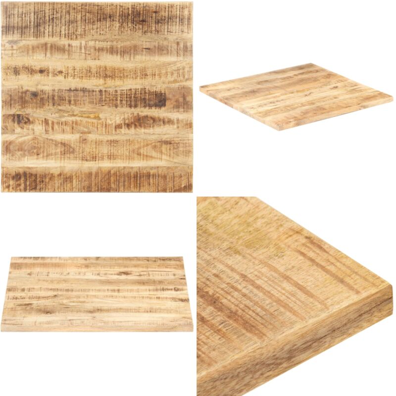 Dessus de table Bois de manguier solide 25-27 mm 80x80 cm - Dessus De Table - Plateau De Table - Table Basse - Bois Massif - Manguier - Home & Living