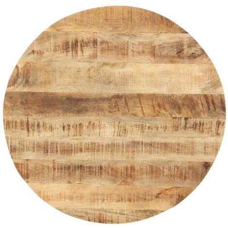 Dessus de table Bois de manguier solide Rond 25-27 mm 40 cm FF286004FR