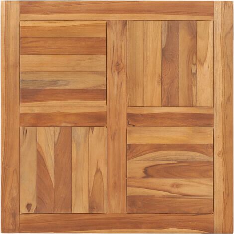Dessus de table Bois de teck solide 70x70x2,5