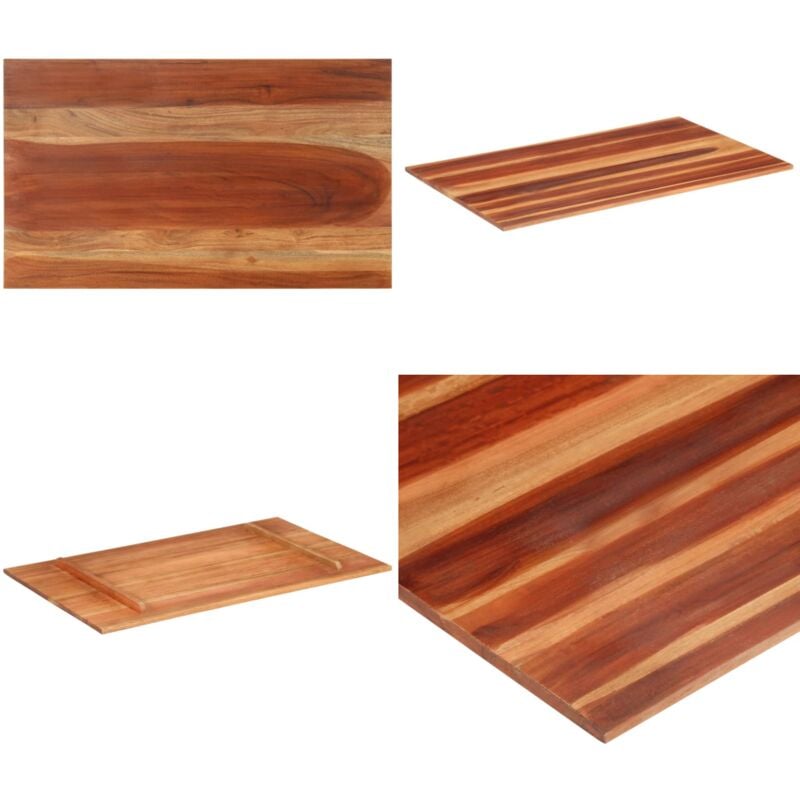 Dessus de table bois massif d'acacia 15-16 mm 60x100 cm - Dessus De Table - Table En Bois - Acacia Massif - Plateau De Table - Meuble De Salle à