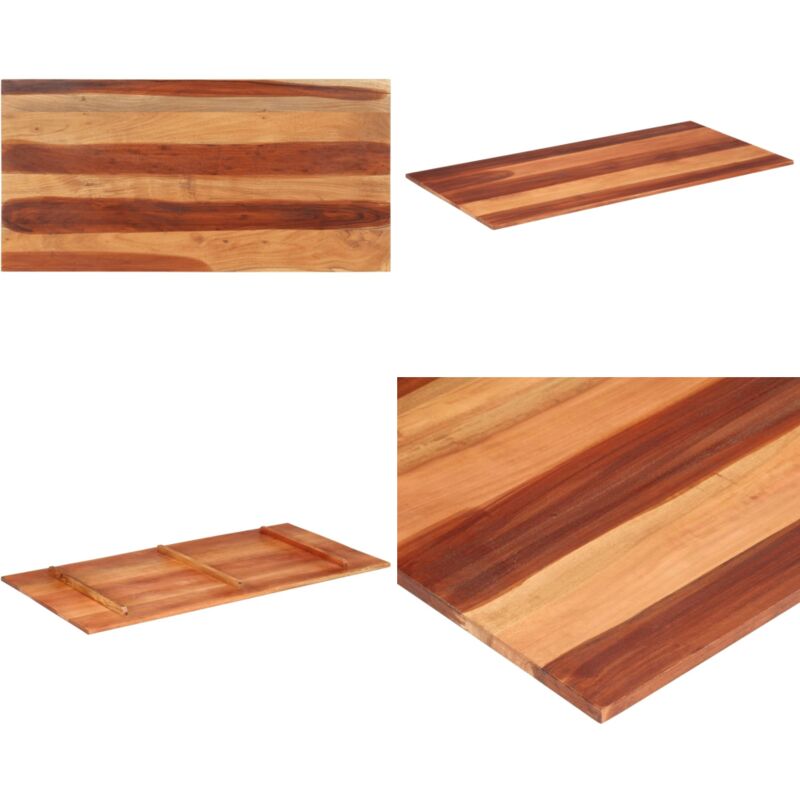 Dessus de table bois massif d'acacia 15-16 mm 60x120 cm - Dessus De Table - Table En Bois - Acacia Massif - Plateau De Table - Meuble De Salle à