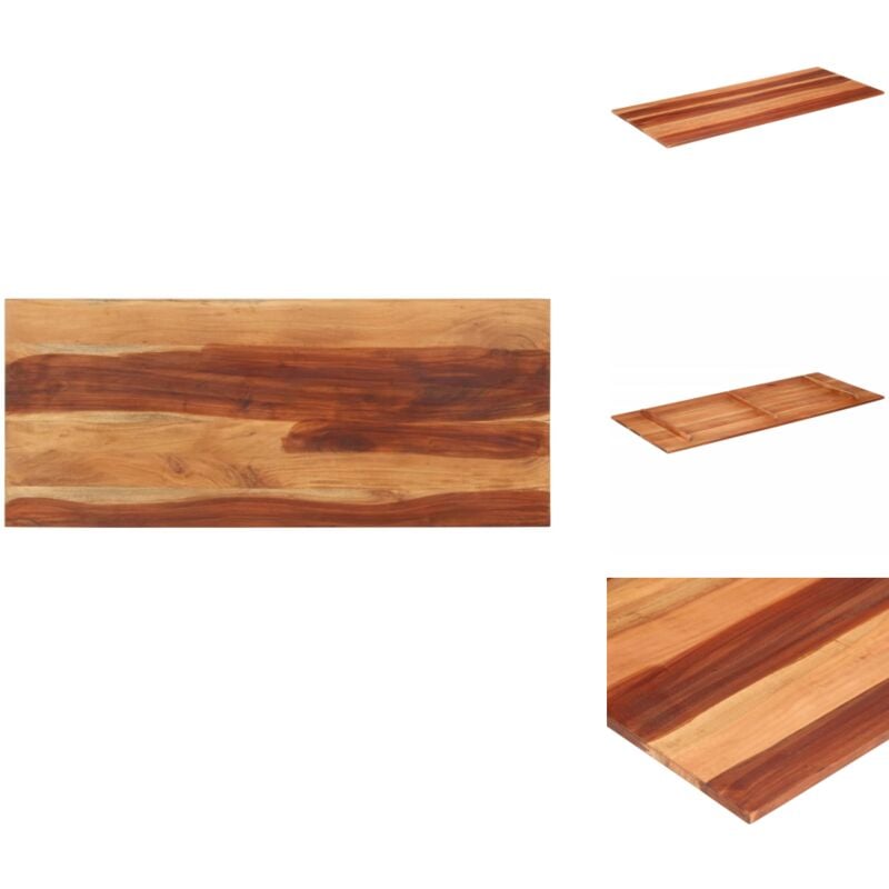 Dessus de table bois massif d'acacia 15-16 mm 60x140 cm - Dessus De Table - Plateau De Table - Acacia Massif - Meuble De Salle à Manger - Décoration