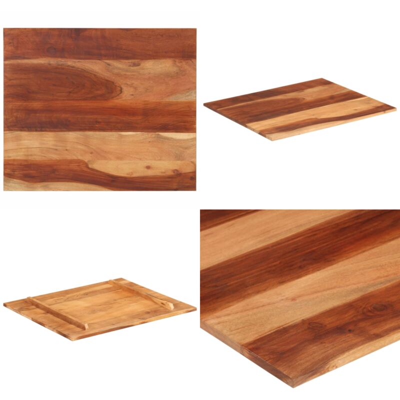 Dessus de table bois massif d'acacia 15-16 mm 60x70 cm - Dessus De Table - Table En Bois - Acacia Massif - Plateau De Table - Meuble De Salle à