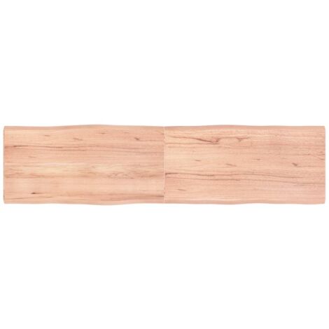 Dessus de table bois massif traité bordure assortie