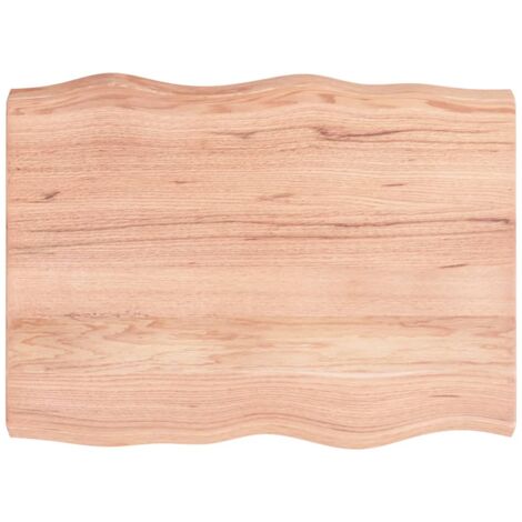 Dessus de table bois massif traité bordure assortie