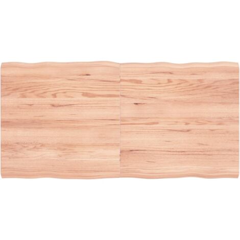 Dessus de table bois massif traité bordure assortie