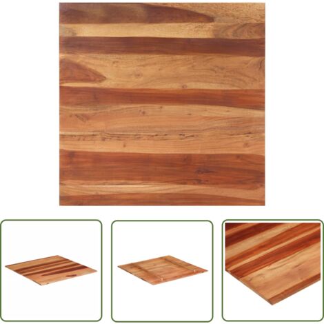 Dessus de table Bois solide 15-16 mm 80x80 cm