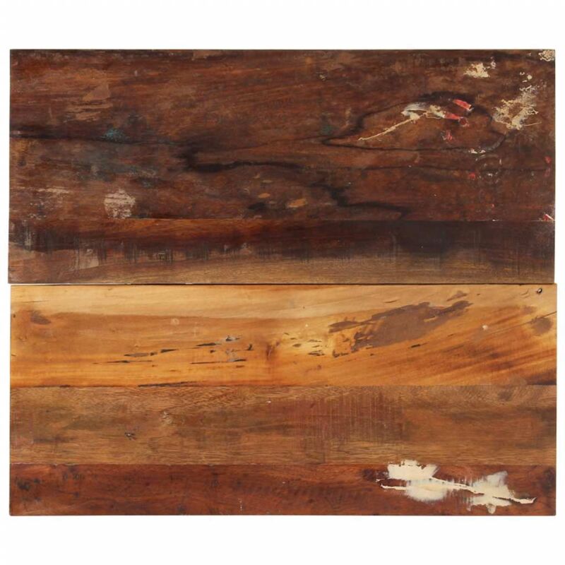 Dessus de table rectangulaire 60x70 cm 15-16 mm Bois récupéré Vidaxl