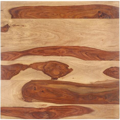 Dessus de table Bois solide 25-27 mm 80x80 cm