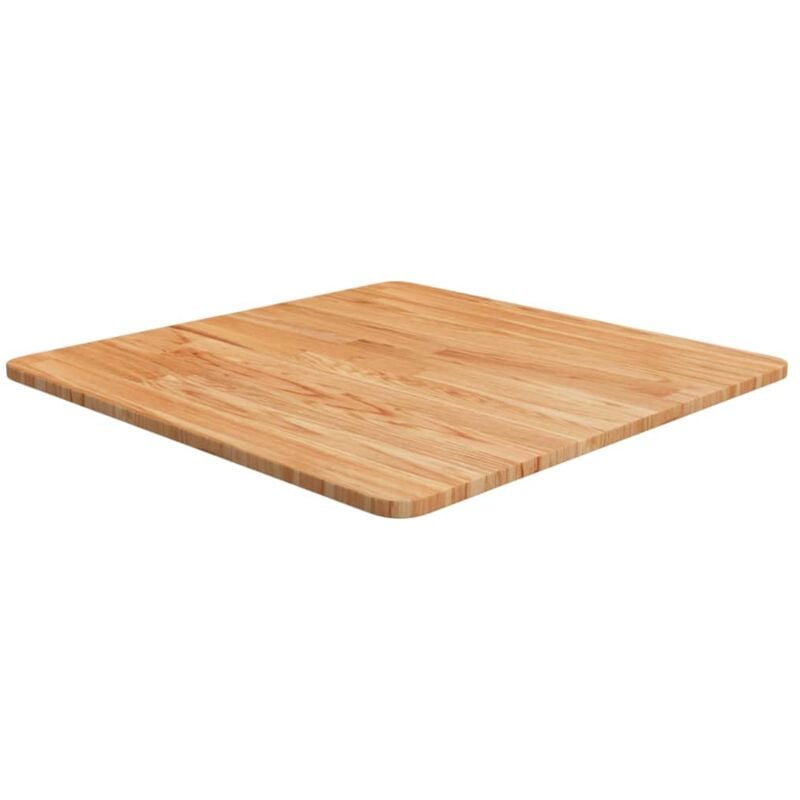 Dessus de table carré Marron clair60x60x1,5cm Bois chêne traité