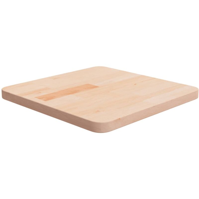 Dessus de table carré 40x40x2,5 cm Bois chêne massif non traité