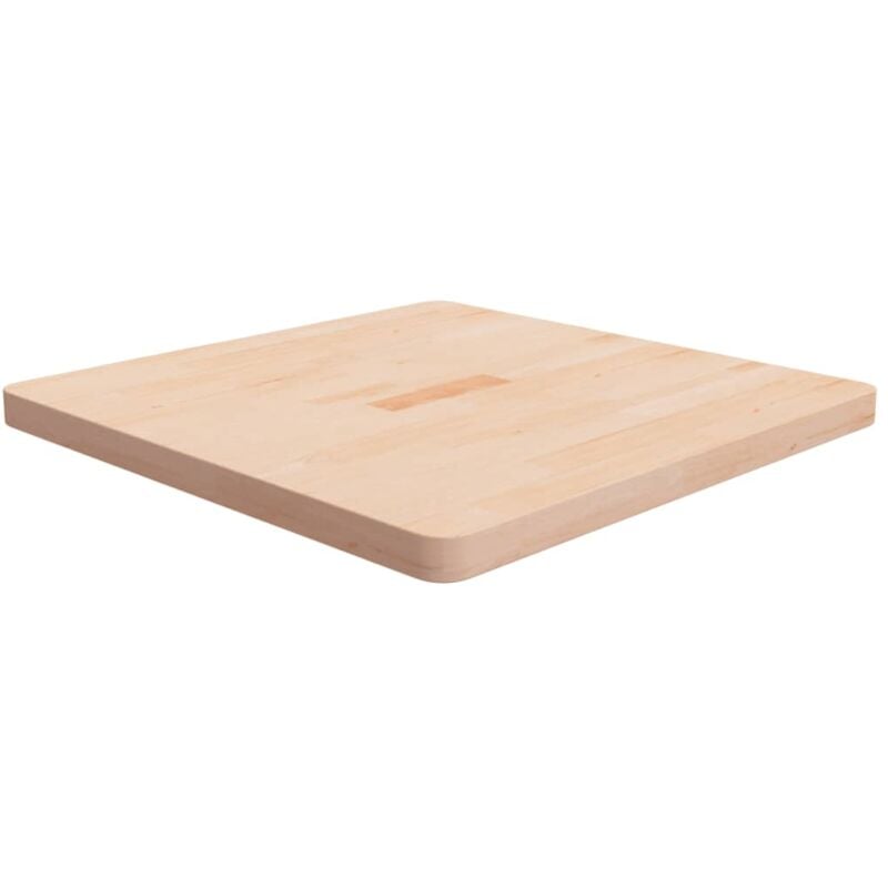 Dessus de table carré 70x70x4 cm Bois chêne massif non traité - Vidaxl