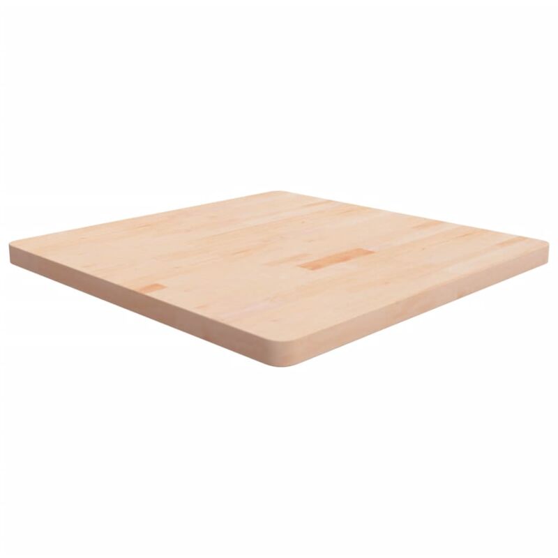 Dessus de table carré 80x80x4 cm Bois chêne massif non traité - Vidaxl