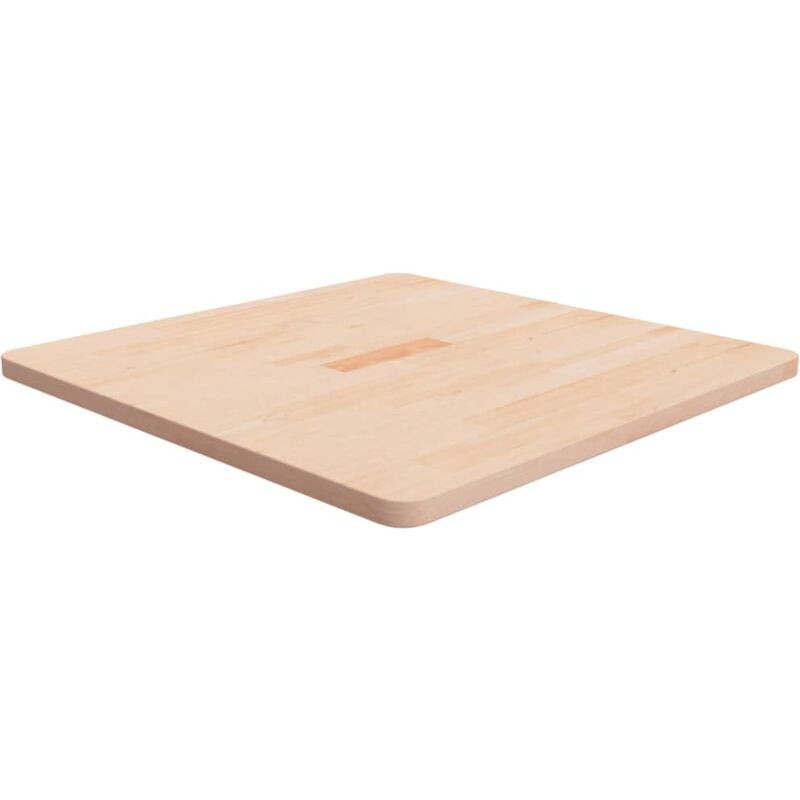 Dessus de table carré 70x70x2,5 cm Bois chêne massif non traité Vidaxl