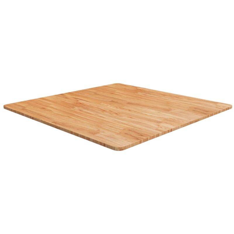 Dessus de table carré Marron clair90x90x1,5cm Bois chêne traité Vidaxl