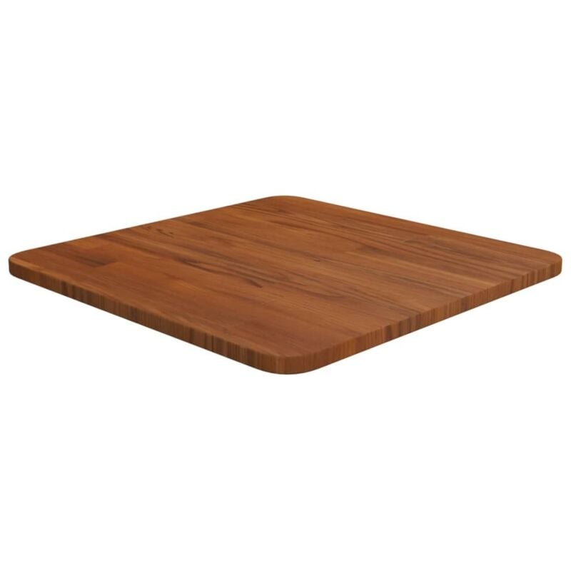 Dessus de table carré Marron foncé40x40x1,5cm Bois chêne traité Vidaxl