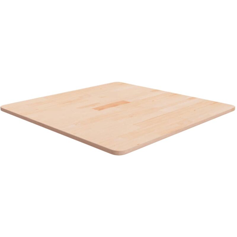 Dessus de table carré 70x70x1,5 cm Bois chêne massif non traité Vidaxl