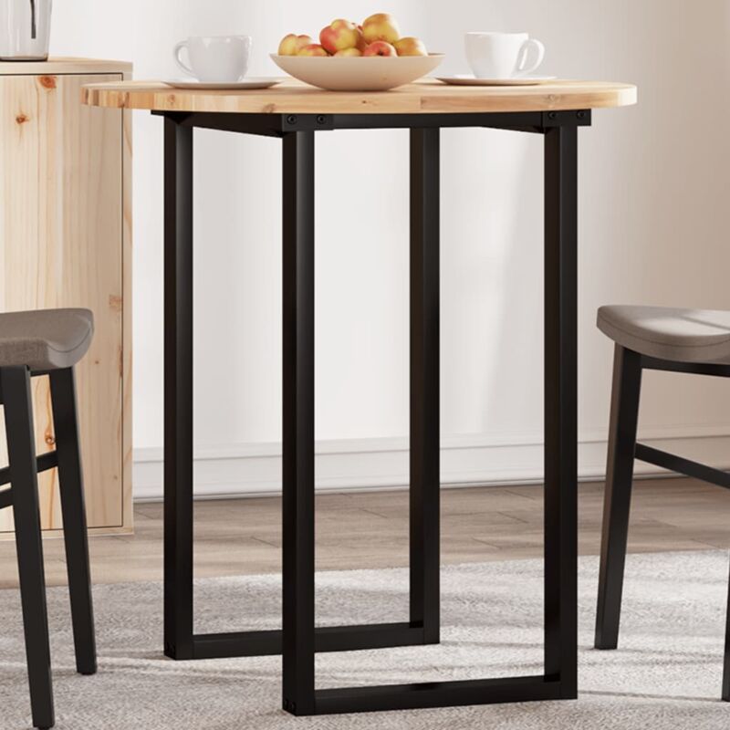 Dessus de table rond Ø70x2 cm bois massif d'acacia - Vidaxl