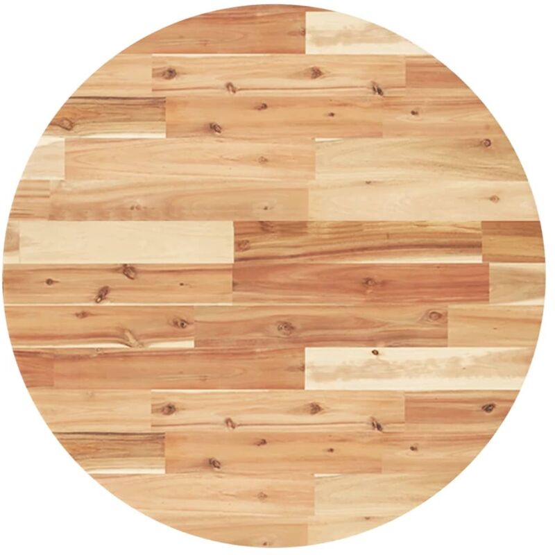 Dessus de table rond Ø70x2 cm bois massif d'acacia Vidaxl