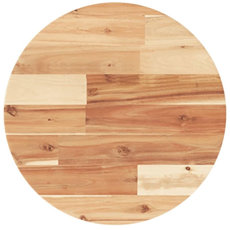 Dessus de table rond Ø40x2 cm bois massif d'acacia