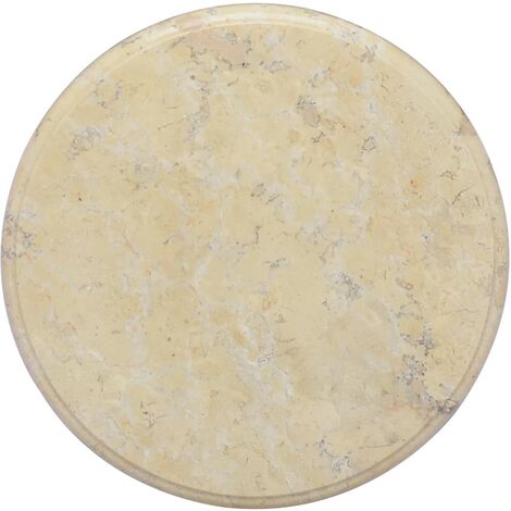 Dessus de table Crème Ø40x2,5 Marbre